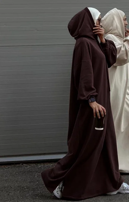 l 225 turkish winter hooded sweater dress solid color casual loose islamic abaya modest dress women l 225 turkish winter hooded sweater dress solid color casual loose islamic abaya modest dress women