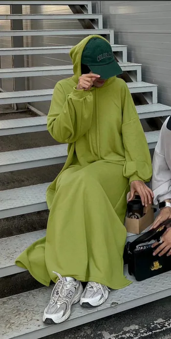 l 225 turkish winter hooded sweater dress solid color casual loose islamic abaya modest dress women l 225 turkish winter hooded sweater dress solid color casual loose islamic abaya modest dress women